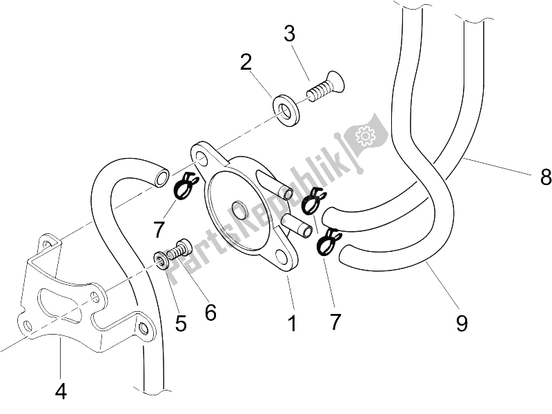 Todas las partes para Sistema De Suministros de Piaggio NRG Power DT 50 2006