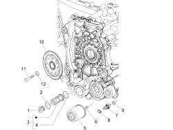 osłona iskrownika koła zamachowego - filtr oleju