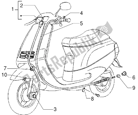 Todas las partes para Transmisiones - (versión De Freno De Disco) (2) de Piaggio ZIP RST 50 1996