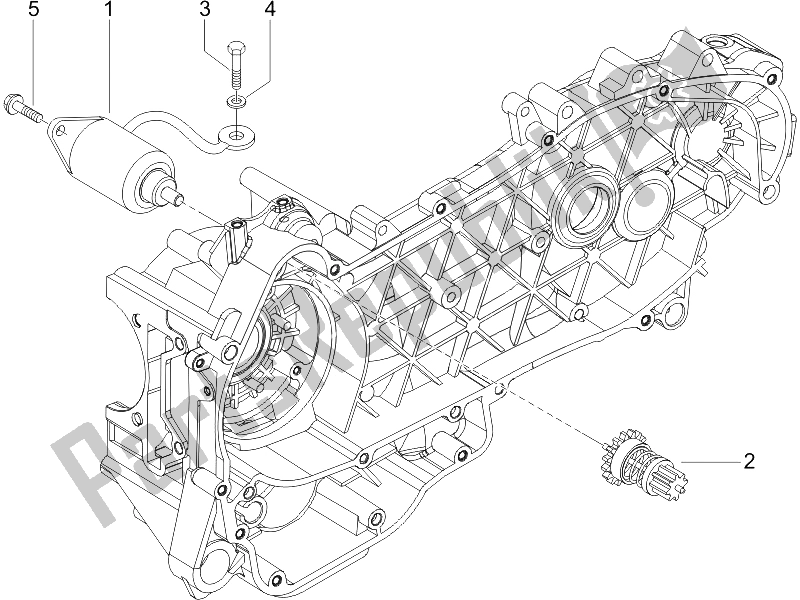 Toutes les pièces pour le Stater - Démarreur électrique du Piaggio Beverly 125 2005