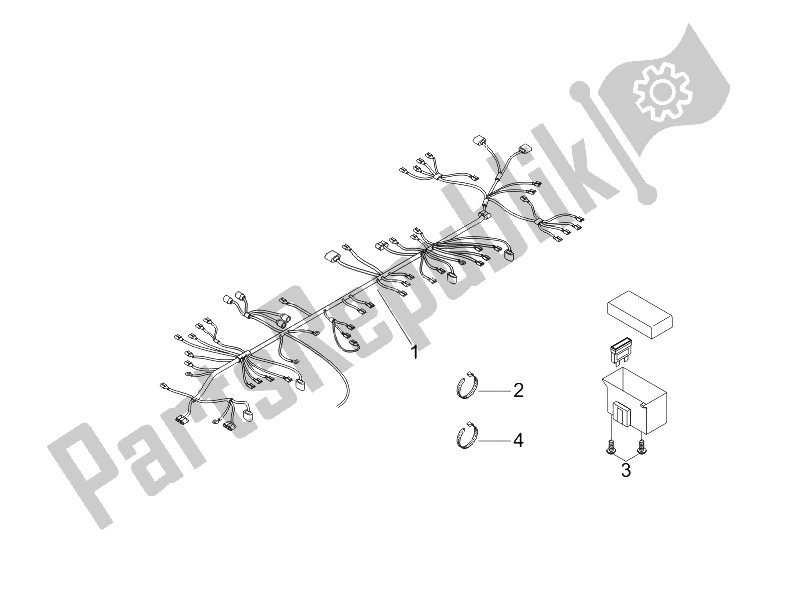 All parts for the Main Cable Harness of the Piaggio Liberty 200 4T Sport E3 2006