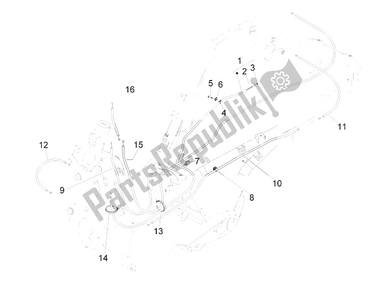 Tutte le parti per il Trasmissioni del Piaggio MP3 400 IE LT Touring 2011