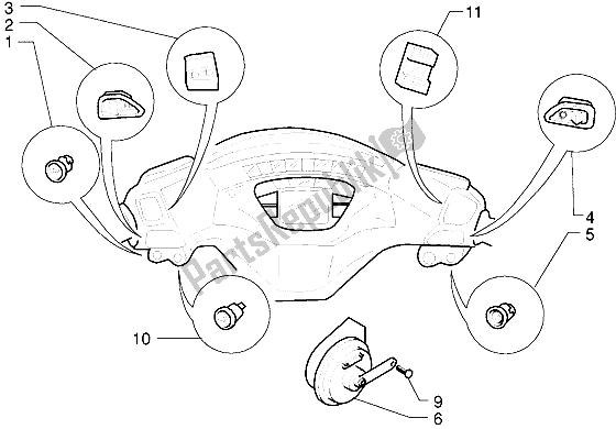 Toutes les pièces pour le Appareils électriques-klaxon du Piaggio X9 250 2006