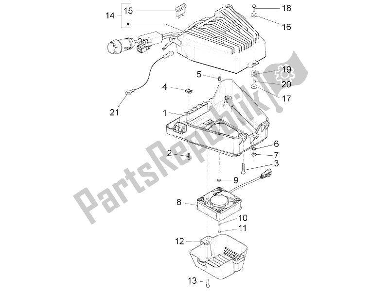 Toutes les pièces pour le Composants Du Système électrique du Piaggio Liberty Elettrico PPT Austria Spain 50 2011