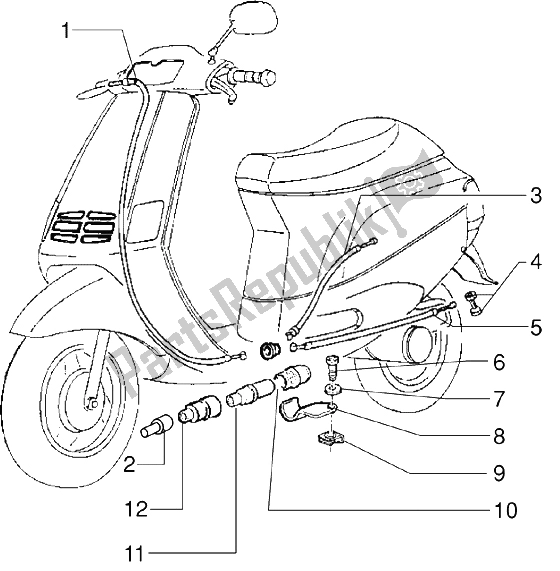 Todas las partes para Transmisiones - (versión De Freno De Disco) de Piaggio ZIP RST 50 1996