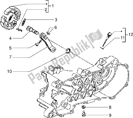 Toutes les pièces pour le Frein à Main du Piaggio Skipper 125 1998