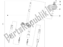 widelec / rura sterowa - zespół łożyska układu kierowniczego