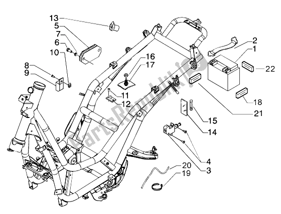 Toutes les pièces pour le Régulateur De Tension De Batterie du Piaggio Beverly 125 2002