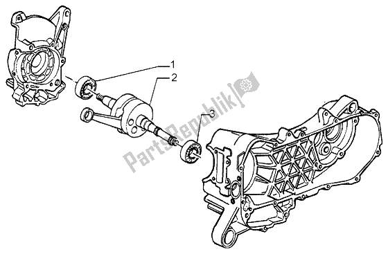 Toutes les pièces pour le Vilebrequin du Piaggio Liberty 50 4T RST 2003