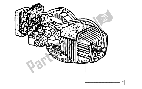 All parts for the Engine of the Piaggio Ciao 50 2002