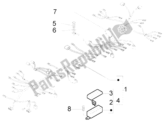 Toutes les pièces pour le Unité Principale De Cacles du Piaggio X9 250 Evolution 2000