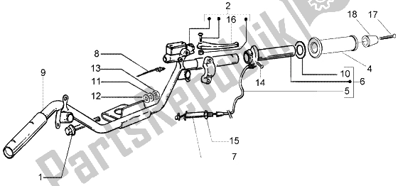 Toutes les pièces pour le Composants De Guidon du Piaggio Liberty 50 4T RST Delivery 2004