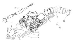 Carburettor, assembly - Union pipe