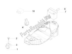 interruttori del telecomando - batteria - avvisatore acustico