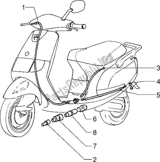 Tutte le parti per il Trasmissioni del Piaggio Sfera RST 80 1994