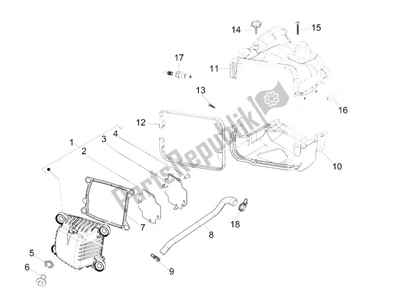 Wszystkie części do Cylinder Piaggio Liberty 50 4T PTT 2009