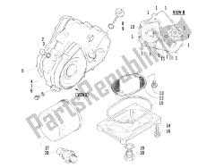 Flywheel magneto cover - Oil filter