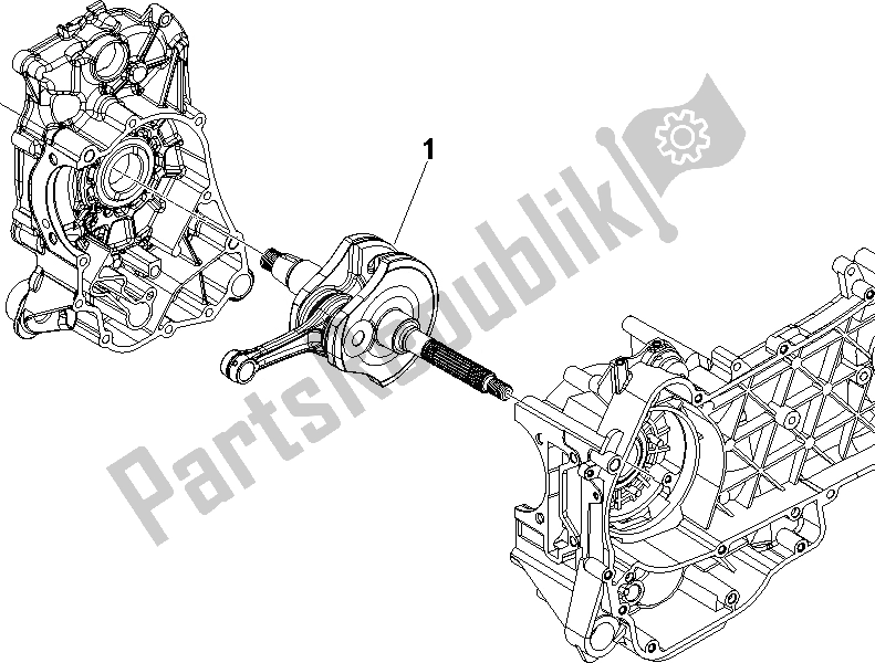 Todas as partes de Virabrequim do Piaggio MP3 250 USA 2007