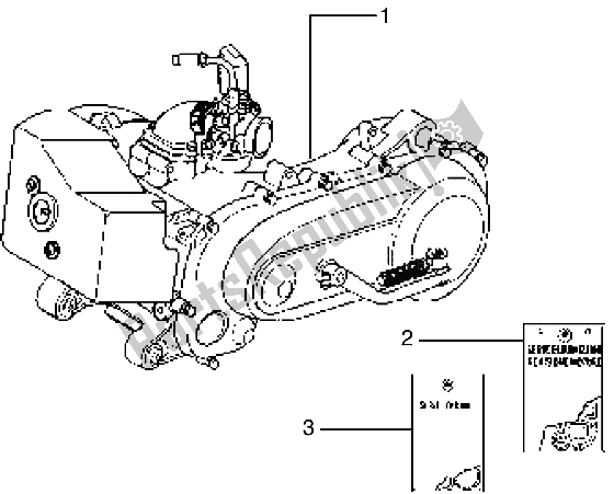 Tutte le parti per il Motore del Piaggio Typhoon 50 X 1999