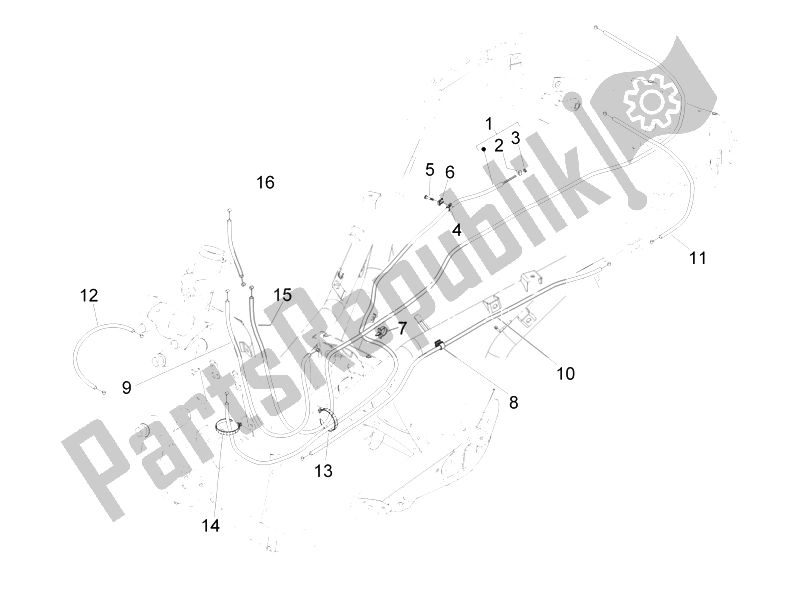 All parts for the Transmissions of the Piaggio MP3 400 IE USA 2007