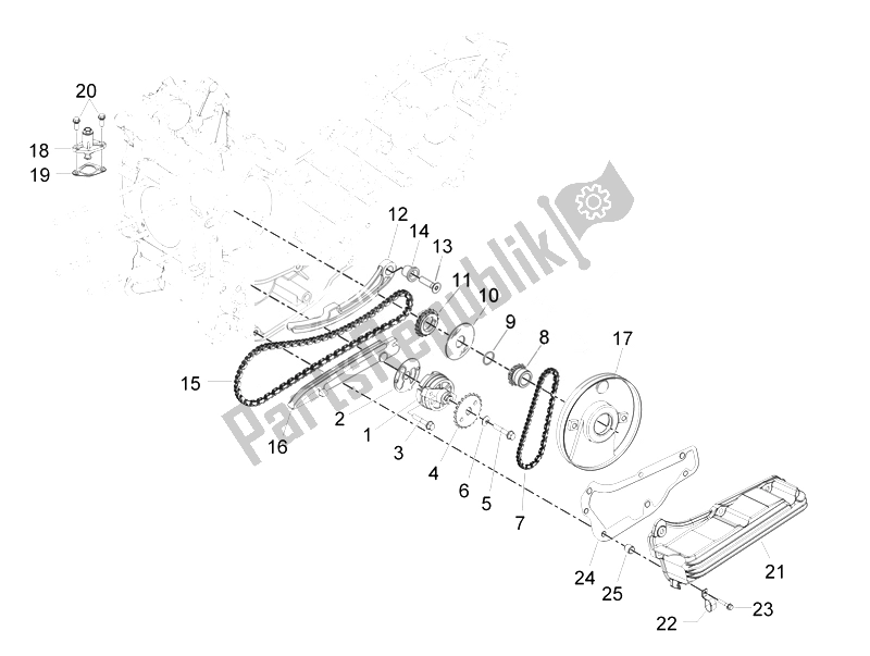 Toutes les pièces pour le La Pompe à Huile du Piaggio Beverly 300 RST S 4T 4V IE E3 2010