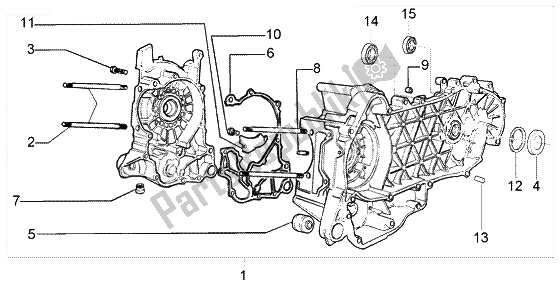 Tutte le parti per il Carter del Piaggio Liberty 125 Leader RST 2007