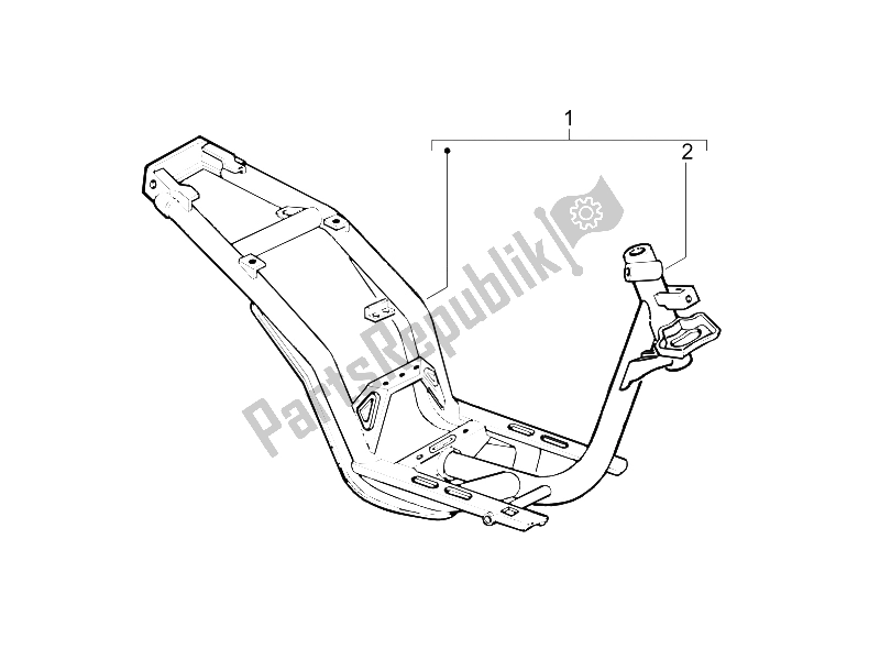 Todas as partes de Quadro / Carroceria do Piaggio Liberty 125 4T Sport E3 2006