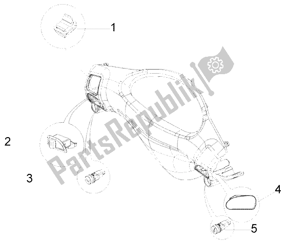 Toutes les pièces pour le Appareil électrique du Piaggio FLY 50 2T 2004