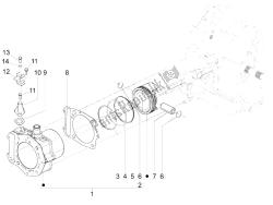 unité cylindre-piston-axe de poignet