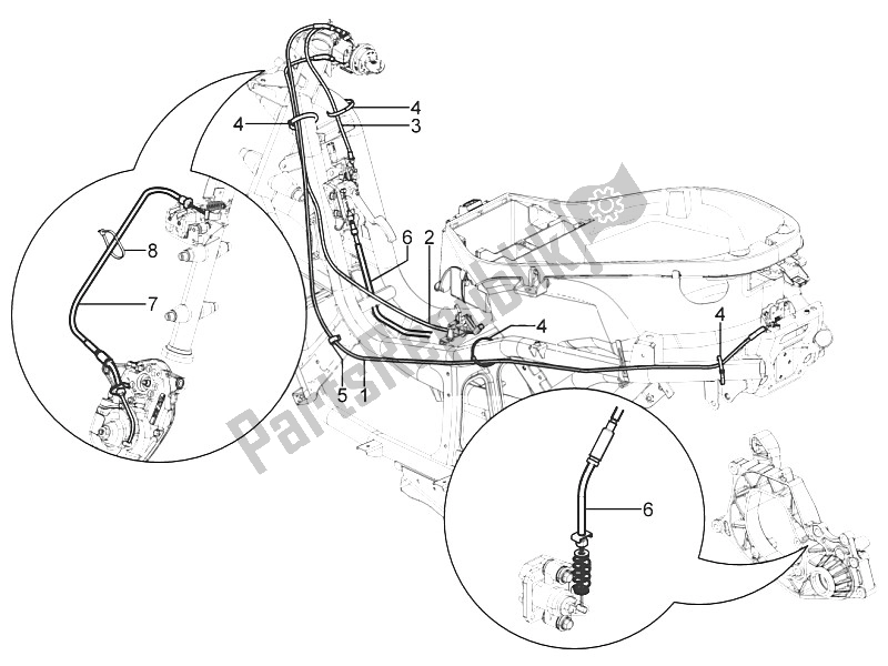 Toutes les pièces pour le Transmissions du Piaggio MP3 125 Yourban ERL 2011