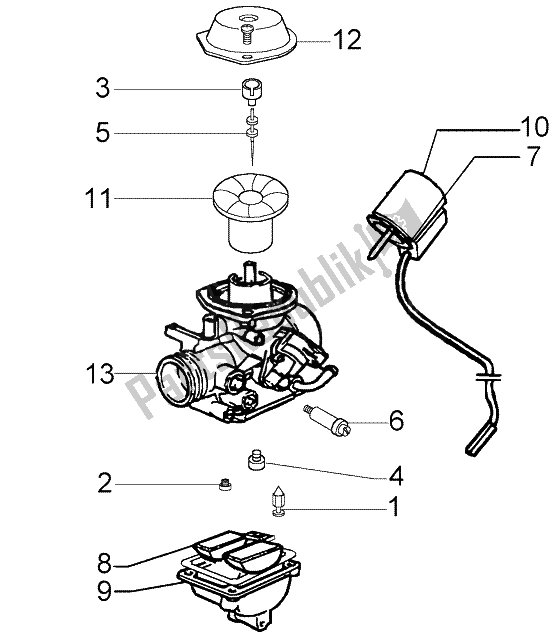 Tutte le parti per il Carburatore (2) del Piaggio Liberty 50 4T RST Delivery 2004