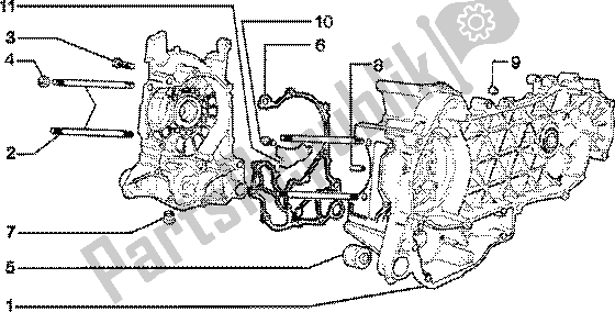 Toutes les pièces pour le Carter du Piaggio Skipper 150 4T 2000