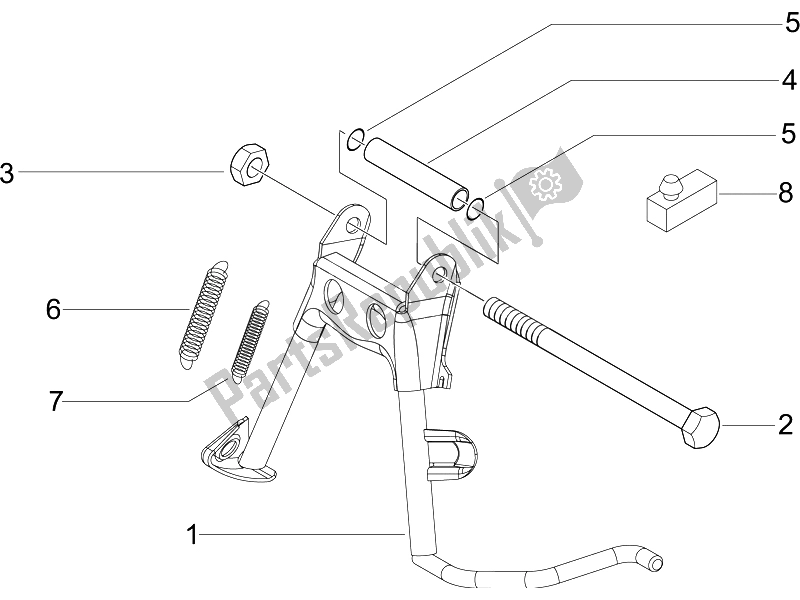 Toutes les pièces pour le Des Stands du Piaggio Liberty 50 4T 2005