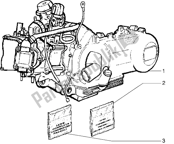 Tutte le parti per il Motore del Piaggio Hexagon GTX 125 1999