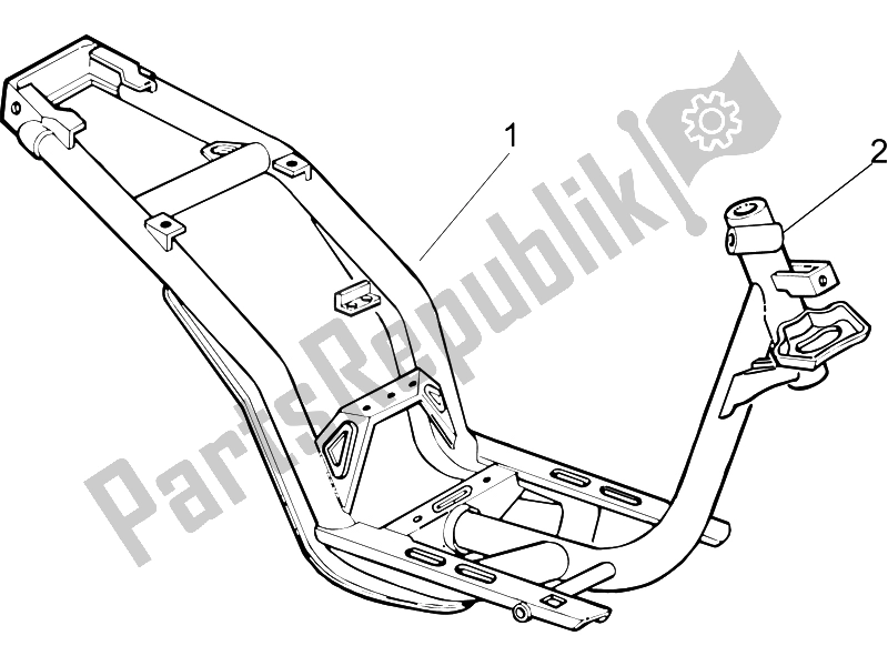 Toutes les pièces pour le Cadre / Carrosserie du Piaggio Liberty 50 4T 2005