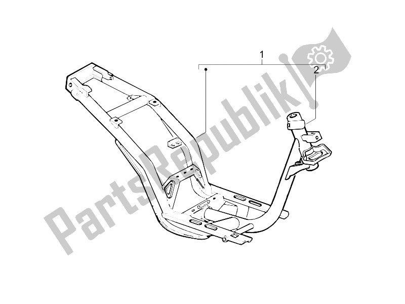 Toutes les pièces pour le Cadre / Carrosserie du Piaggio Liberty 50 4T Delivery 2006