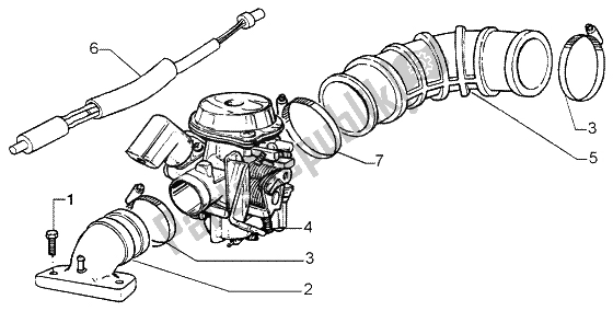 Toutes les pièces pour le Carburateur du Piaggio Liberty 50 4T RST 2003