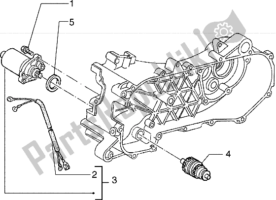 Todas las partes para Motor De Arranque de Piaggio Hexagon 150 1994