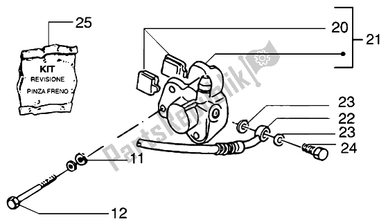 Toutes les pièces pour le étrier De Frein Avant du Piaggio NRG MC3 DD 50 2002