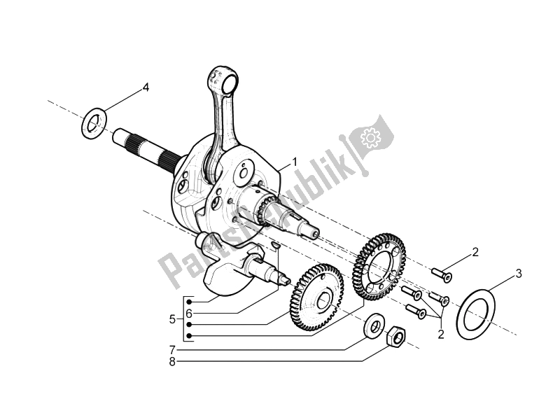Wszystkie części do Wa? Korbowy Piaggio MP3 500 Sport Business ABS USA 2015