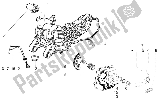 Todas las partes para Palanca De Arranque Del Motor De Arranque de Piaggio FLY 50 4T 2004