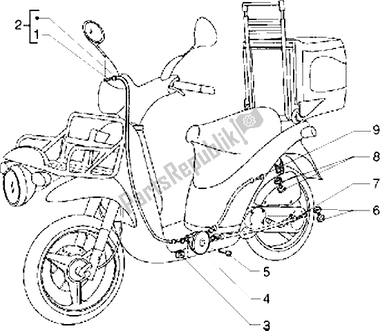 Tutte le parti per il Trasmissioni del Piaggio Free Pptt 50 1995