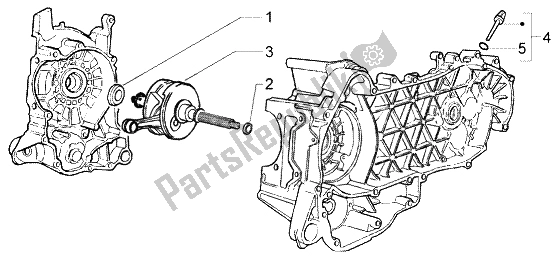 Toutes les pièces pour le Vilebrequin du Piaggio X8 125 2004