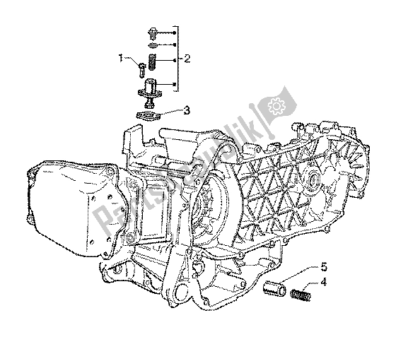 All parts for the Chain Tightener-by-pass Valve of the Piaggio X9 125 SL 2006