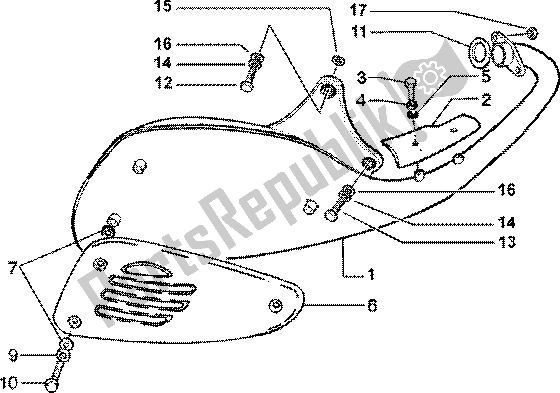 Toutes les pièces pour le Silencieux Catalytique du Piaggio Liberty 150 Leader 1998