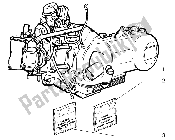 Todas las partes para Motor de Piaggio Beverly 125 2002