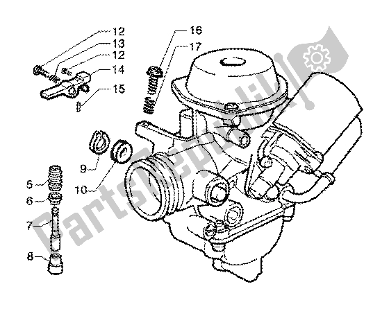 Todas las partes para Carburador (3) de Piaggio X9 125 SL 2006