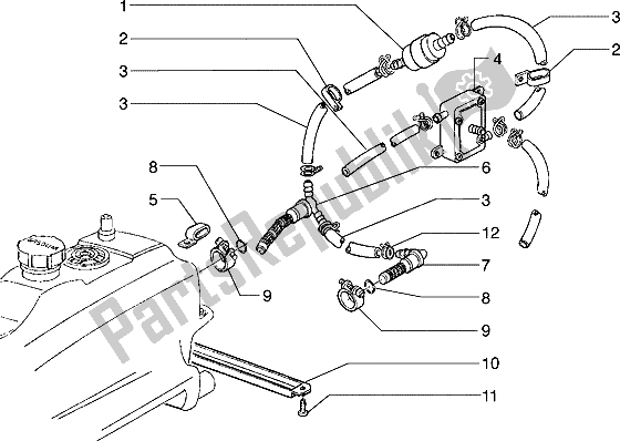 Todas las partes para Bomba De Combustible de Piaggio Hexagon 150 1994