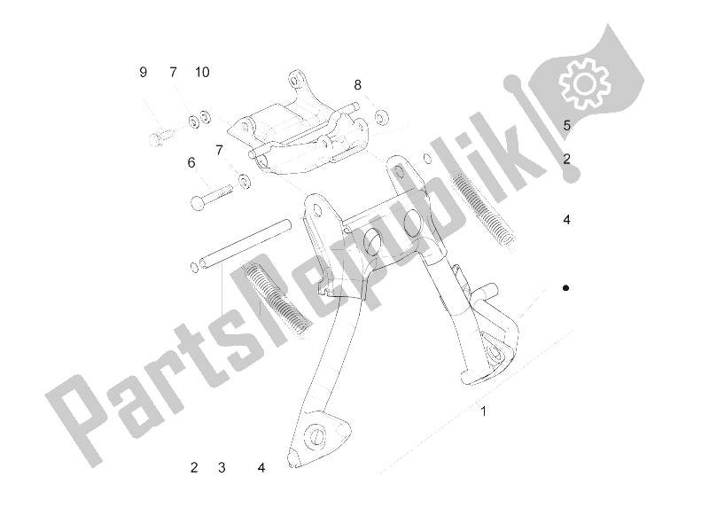 Toutes les pièces pour le Des Stands du Piaggio ZIP 50 2T 2009