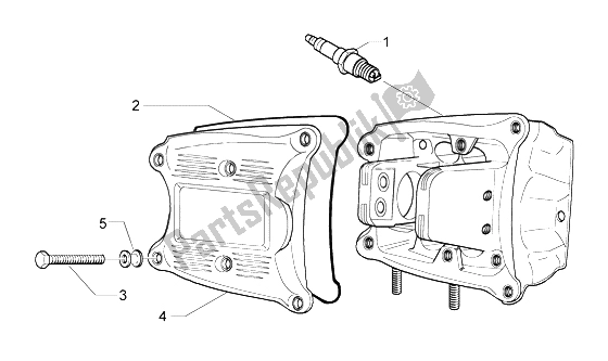 Toutes les pièces pour le Le Couvre-culasse du Piaggio Beverly 500 2003